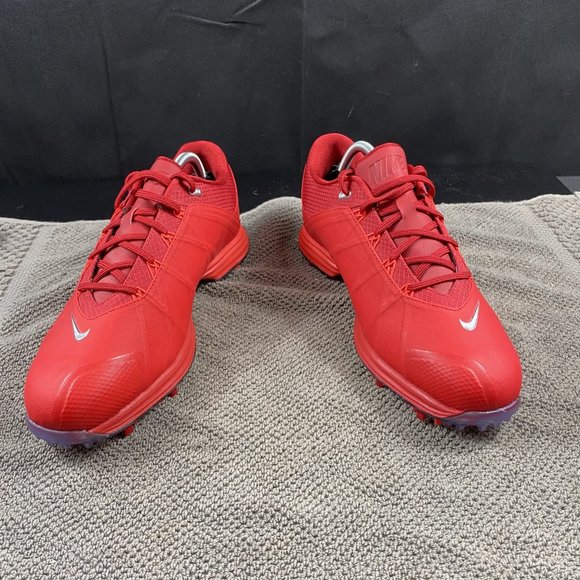 Men's NIKE POWER CHANNEL II Red Golf Shoes, size 10.5 EXCELLENT! 853738-600 - Picture 7 of 12